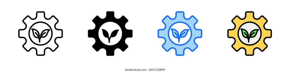 Setting Icon Set Multiple Style Collection