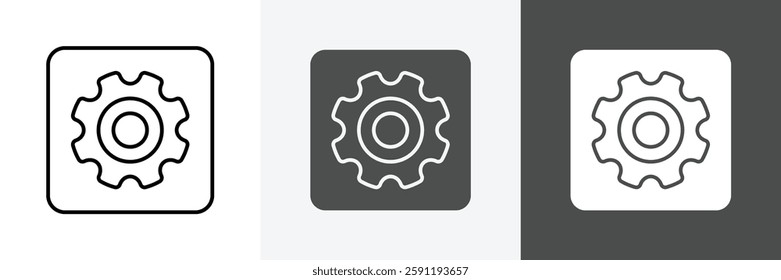 Setting icon set vector art