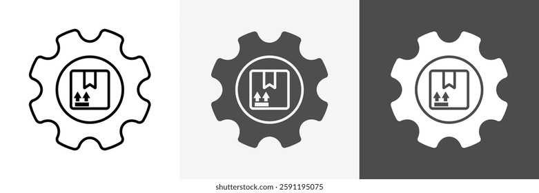 Setting icon set vector art
