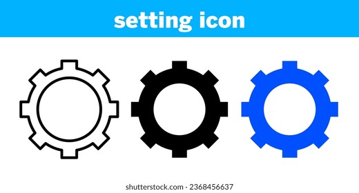 setting icon set Vector, editable and resizable