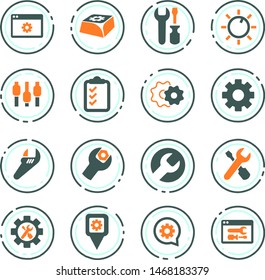 Setting icon set for web sites and user interface