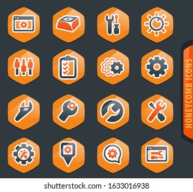 Setting icon set for web sites and user interface
