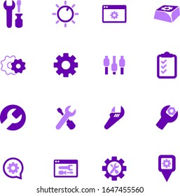 Setting icon set for web sites and user interface