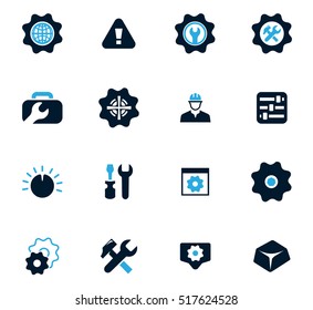 Setting icon set for web sites and user interface