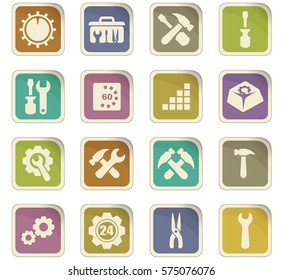 Setting icon set for web sites and user interface
