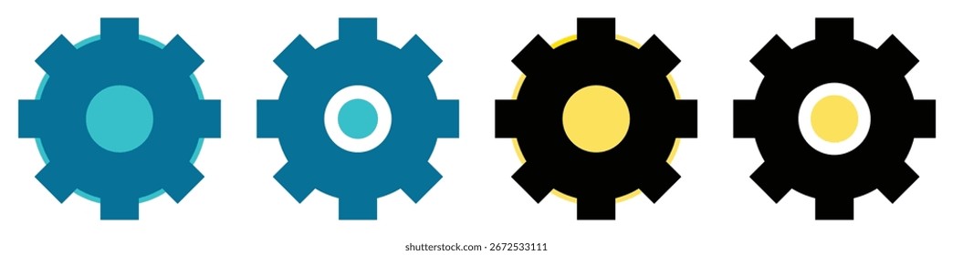 Setting icon set.different style vector and illustration set.