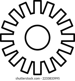 Icono de configuración. Vector de icono de configuración. Símbolo del icono de la marcha sobre fondo blanco..eps