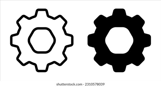 Setting icon. sign for mobile concept and web design. vector illustration