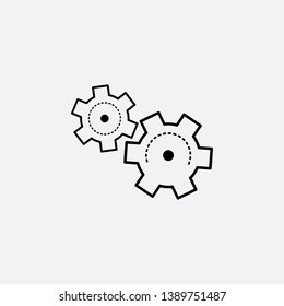 setting icon sign signifier vector