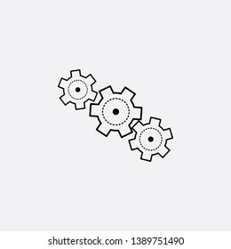 setting icon sign signifier vector