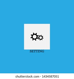 setting icon sign signifier vector