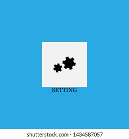 setting icon sign signifier vector
