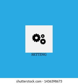 setting icon sign signifier vector