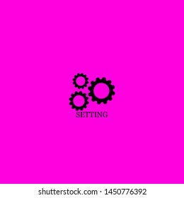 setting icon sign signifier vector