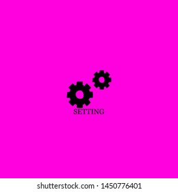 setting icon sign signifier vector