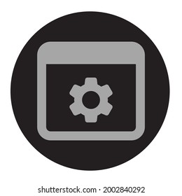 Setting Icon sign And Symbol Simple Flat Design clipart Vector Illustration.