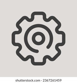 Setting Icon in Simple, Flat and Minimalist Style