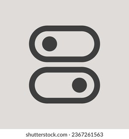 Ajuste de iconos en un estilo sencillo, plano y minimalista