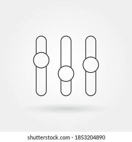 setting icon single isolated with modern line or outline