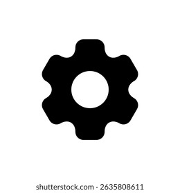 Setting icon symbol for apps and websites. Cog sign and symbol. Gear Sign