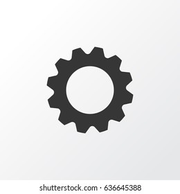 Setting Icon Symbol. Premium Quality Isolated Gear Element In Trendy Style.