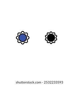 Ícone de configuração, símbolo de configuração, vetor, ilustração. eps