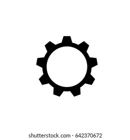 Setting icon. Tool, cog, gear icon. Isolated. Flat design. Vector illustration.