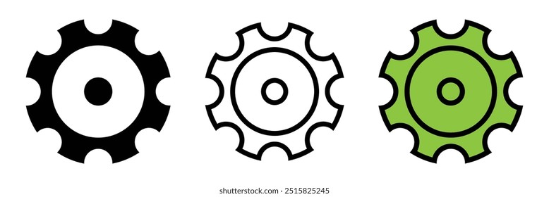 Einstellsymbol, Extras, Zahnrad, Zahnrad, Hilfsoptionen, Konto, Einstellungen, Zahnrad, Vektor, Zeichen, Symbol, Logo, Illustration, editierbarer Strich, flach einzeln auf weißem Hintergrund. Entwurf eps 10