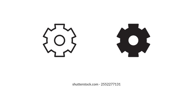 Opciones de ayuda Cuenta, Configuraciones, Rueda dentada, Mecanismos Botón de operaciones, Vector, signo, símbolo, logotipo, ilustración, trazo editable, plano aislado en blanco