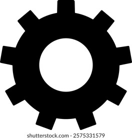 Setting icon. Tools, cog, gear sign isolated on white background
