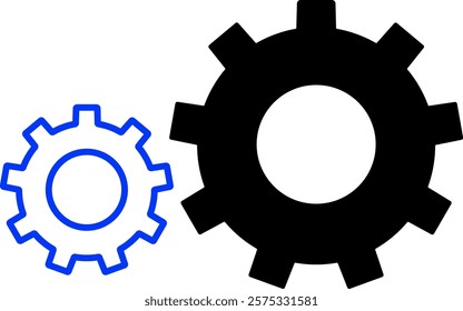 Setting icon. Tools, cog, gear sign isolated on white background
 - Powered by Shutterstock - Get 15% off with code: PIKWIZARD15