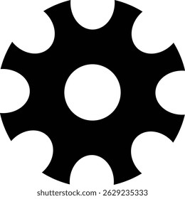 Setting icon Tools, cog, gear sign vector isolated on transparent background. Engineering horizontal technology and business symbol for web and app.