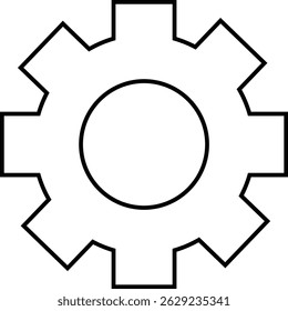 Setting icon Tools, cog, gear sign vector isolated on transparent background. Engineering horizontal technology and business symbol for web and app.
