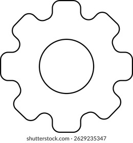 Setting icon Tools, cog, gear sign vector isolated on transparent background. Engineering horizontal technology and business symbol for web and app.