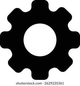 Setting icon Tools, cog, gear sign vector isolated on transparent background. Engineering horizontal technology and business symbol for web and app.