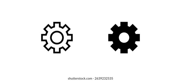 Setting icon, Tools, Cog, Gear, help options account, Settings, Cogwheel, mechanism Operations icons button, vector, sign, symbol, logo, illustration, editable stroke, flat isolaated on white