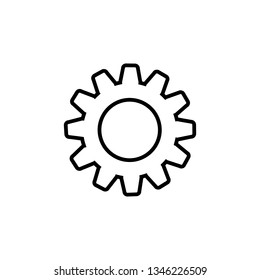 Setting icon in trendy flat style. Vector