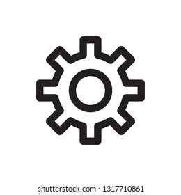 Setting icon in trendy outline style design. Vector graphic illustration. Vector file. EPS 10.