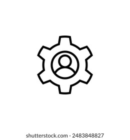 Einstellungssymbol für UI UX Design. Webdesign. PASS Design.