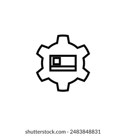 configurando el ícono de ui ux design. Diseño web. diseño de pases.