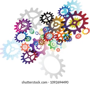 setting icon Used in technology equipment.