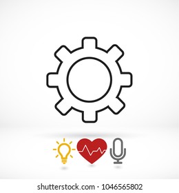 Setting icon vector
