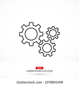Setting icon vector