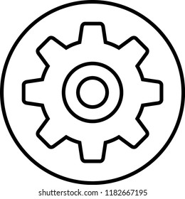 setting icon vector 