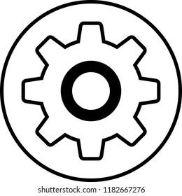 setting icon vector 