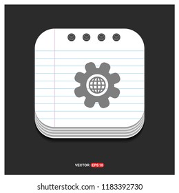 Setting icon - vector icon