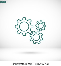 Setting icon vector