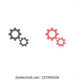 Setting icon vector