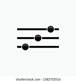 Setting Icon - Vector, Adjustable Sign and Symbol for Design, Presentation, Website or Apps Elements.