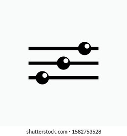 Setting Icon - Vector, Adjustable Sign and Symbol for Design, Presentation, Website or Apps Elements.